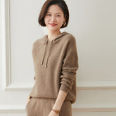 Classic Cashmere Hoodie Sweater Hooded Cashmere Sweater